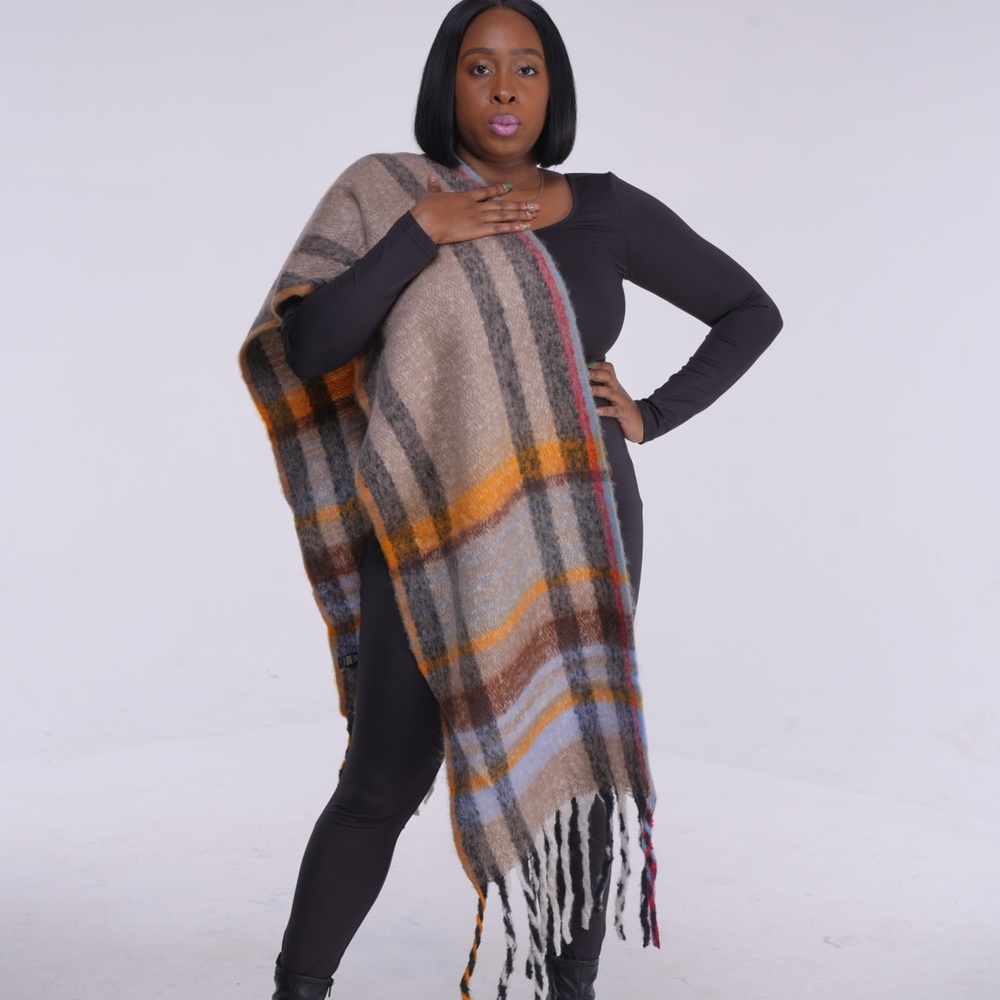 Brushed High Rise Fringe Scarf